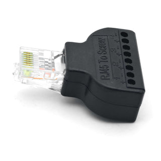 Male RJ-45 Breakout to Screw Terminals (RJ45)