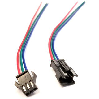 JST SM 3 Pin M/F Pair Locking Connector