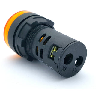Panel Mount 12V LED, Multiple Colors - 0.85" (21.70mm) Mounting Hole