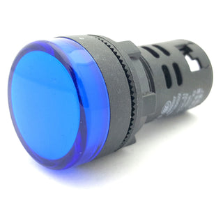 Panel Mount 12V LED, Multiple Colors - 0.85" (21.70mm) Mounting Hole