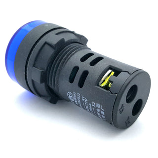 Panel Mount 12V LED, Multiple Colors - 0.85" (21.70mm) Mounting Hole