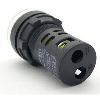 Panel Mount 12V LED, Multiple Colors - 0.85" (21.70mm) Mounting Hole