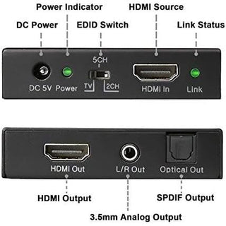 4K 18Gbps HDMI Audio Extractor (With HDMI Passthrough)