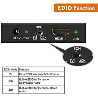 4K 18Gbps HDMI Audio Extractor (With HDMI Passthrough)