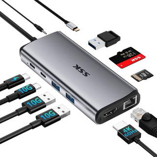 USB-C Hub & HDMI + Ethernet W/100w PD Charging