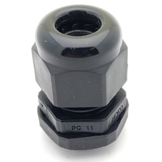 Medium Waterproof Cable Gland, Strain Relief And Cord Grip - 0.733" Mounting Hole - PG11