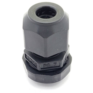 Small Waterproof Cable Gland, Strain Relief And Cord Grip - 0.492" Mounting Hole - PG7