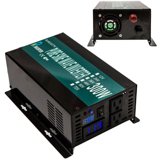 800 Watt Pure Sine Wave Inverter - 12VDC to 120VAC