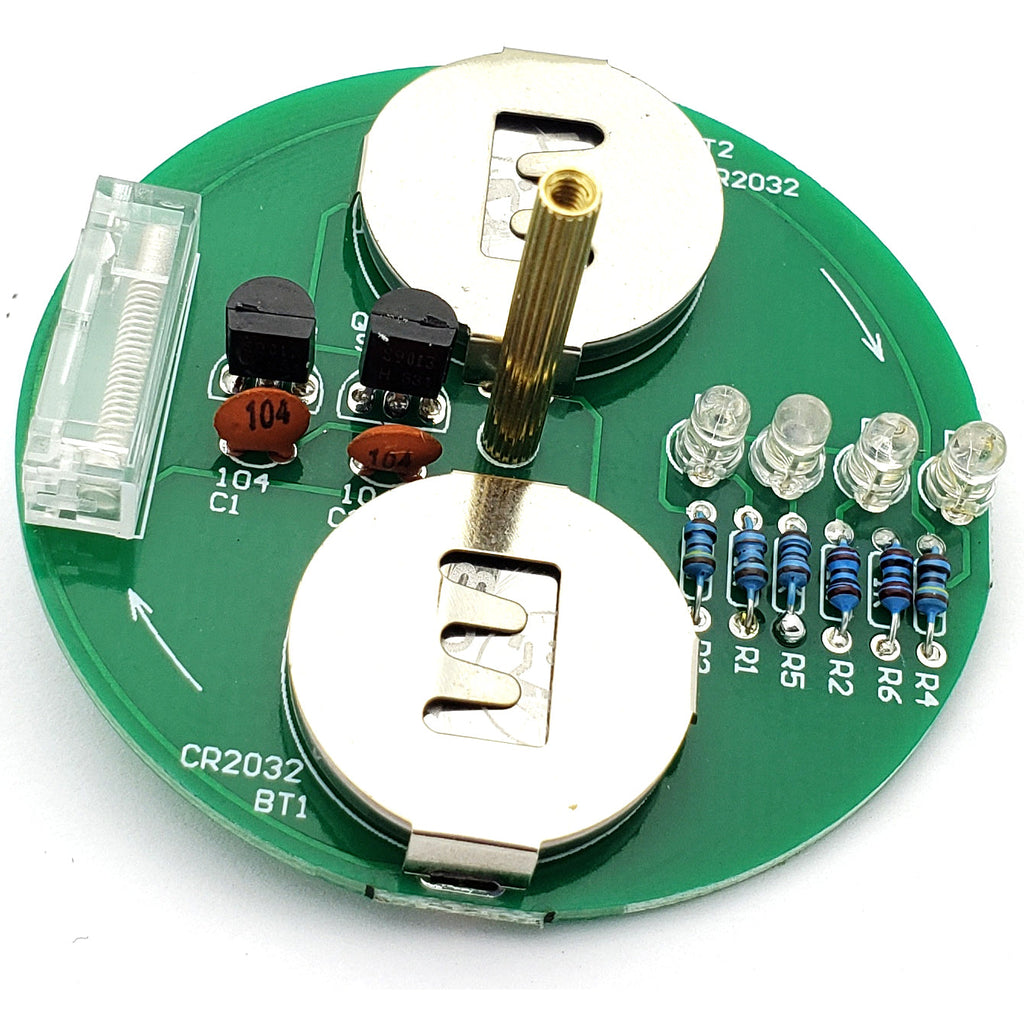 LED Flashing Spinning Top DIY Solder Kit