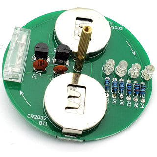 LED Flashing Spinning Top DIY Solder Kit