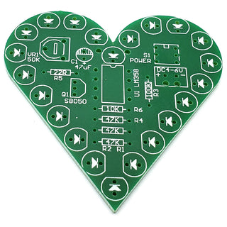 LED Throbbing Heart DIY Solder Kit