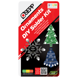 Osepp Digital Holiday Ornaments DIY Solder Kit