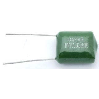 0.33uF 100V Mylar Film Capacitor - CAPAR 100V .33 ± 10 %