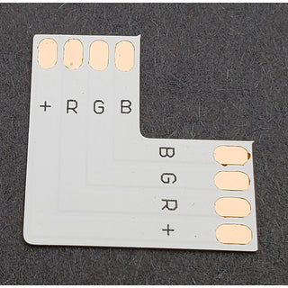 4 Pin RGB LED Strip 90° Degree Snap Adapter