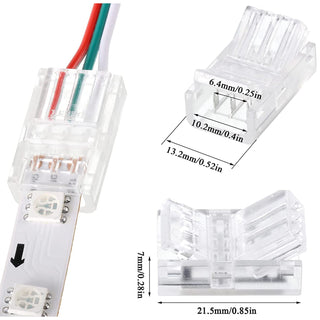 3 Pin RGB LED Strip Quick Connector 2 Pack