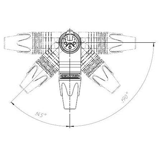 NEUTRIK XLR Female 3 Pin Right Angle Connector (RX Series)