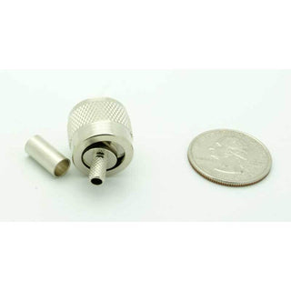 UHF Male 2 Piece Crimp Connector for RG-58 (PL-259) Gold Pin