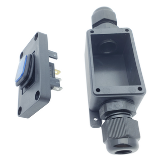 12V-24V IP65 Waterproof Rocker Switch Box - Blue LED