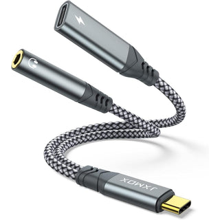 USB-C To 3.5mm Headphone Jack & Power - PD 60 Watt - Charge And Listen!