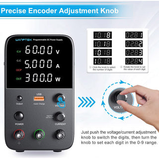 60V 5A Adjustable Bench Top LAB DC Power Supply