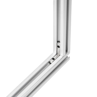 Silver Extruded Aluminum Rails - X Beam Style - 48" long 20mm x 20mm
