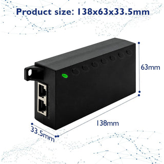 60W Gigabit PoE+ Injector