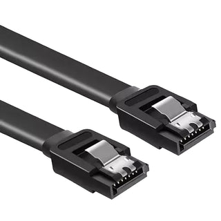 SATAIII 6Gbps Straight Cable for SSD and HDD, Latching, Black