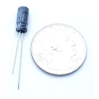 2.2uF 50 Volt Electrolytic Capacitor