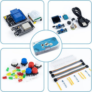 ESP32 Starter Kit - OLED, Breadboard, Sensors, Arduino IDE