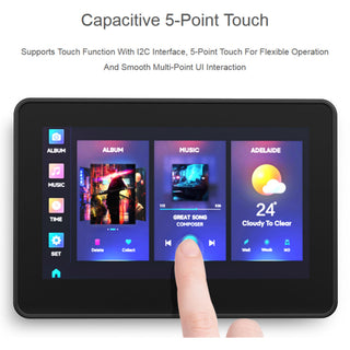 ESP32-S3 4.3" AI Voice Touch Display Board with Case