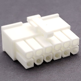 12-pin (2x6) Molex Mini Fit Jr. 0.165 MOLEX 39-01-2125 - White