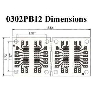 Single-Sided Copper Perfboard - DIP IC Prototyping 3.6"