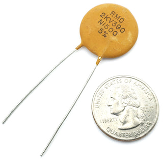 ceramic capacitor 390 pF ±5% 2000 volts N1500