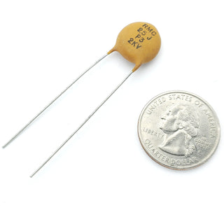 ceramic capacitor 25 pF ±5% 2000 volts P3