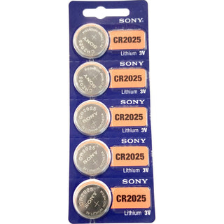 CR2025 Lithium Button Cell Batteries (5 Pack)