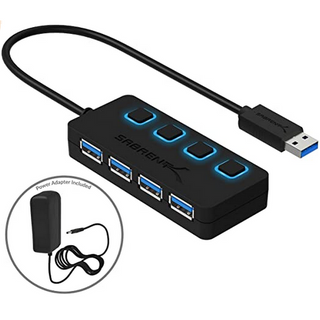 4-Port Powered USB 3.0 Hub