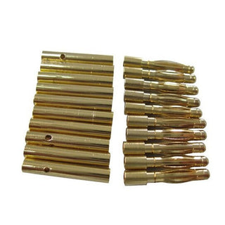 10 pair Gold 2mm RC Bullet Connectors