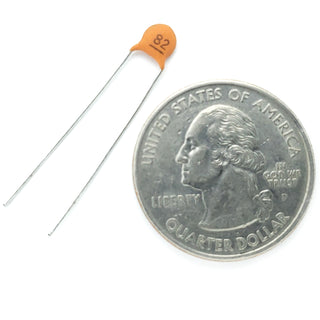 ceramic capacitor 82 pF ±10% 50 volts