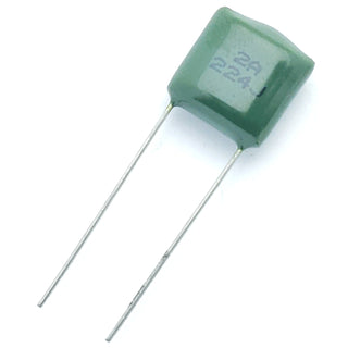 film capacitor 0.22 μF ±5% 100 volts metallized polyester