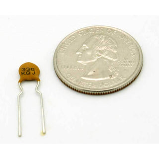 ceramic capacitor 33 pF ±5% 500 volts Z5U