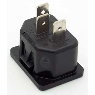 Panel Mount Snap-In IEC C14 Male Socket