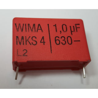 film capacitor 1 uF ±20% 630 volts metallized polycarbonate