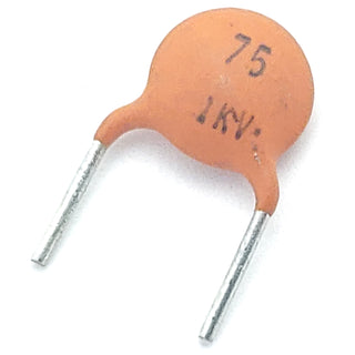 ceramic capacitor 75 pF 1000 volts