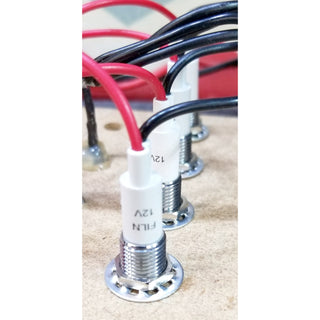 Panel Mount LED Indicator Medium Series 12V - 0.46" (11.8mm) Hole