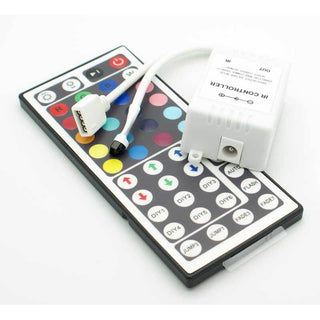 44-Key RGB LED Controller with IR Remote (12VDC)