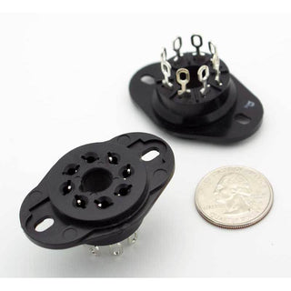 relay socket: 8 positions panel-mount solder terminals