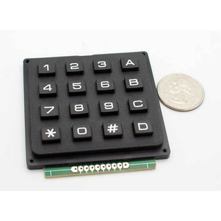 16-Button Numeric Keypad Matrix