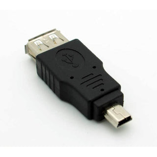 USB A Female to Mini USB 5 Pin Male Adapter