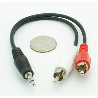 3.5MM Stereo Male - 2 Male RCA Adapter Cable