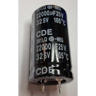 aluminum electrolytic capacitor 22000 μF +-20% 25 volts